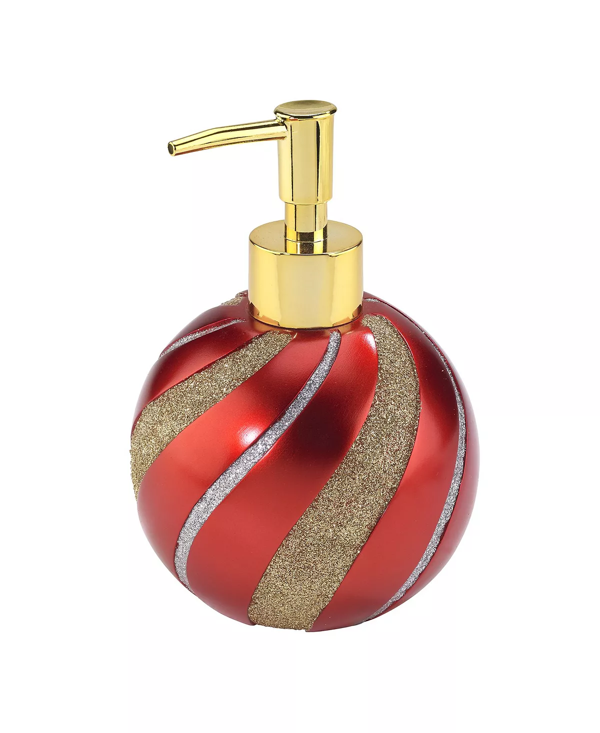 Avanti Red Ornament Lotion, Soap, Sanitizer Dispenser