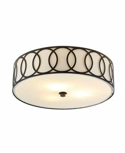 JONATHAN Y Ubrey 3-Light LED Flush Mount