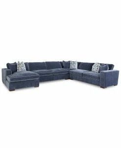 Rosaleigh 4-Pc. Fabric Sectional With Chaise, Created For Macy's
