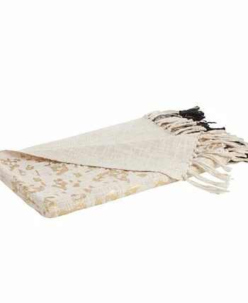 Saro Lifestyle Two-Tone Design Foil Print Throw Blanket, 68 X 52 - Image 3