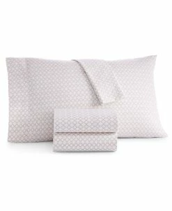Charter Club Southwest Geometric Cotton 550-Thread Count 4-Pc. Full Sheet Set, Created For Macy's