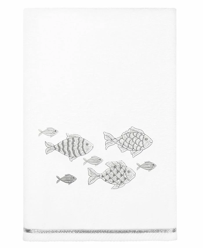 Linum Home Textiles Turkish Cotton Figi Embellished Towel Set, 4 Piece - Image 4