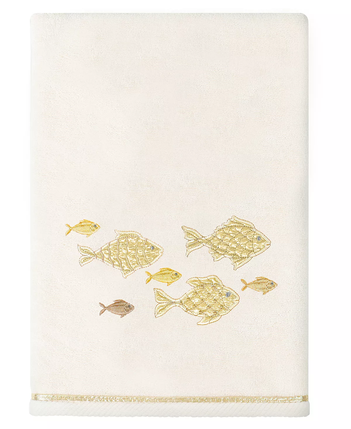 Linum Home Textiles Turkish Cotton Figi Embellished Towel Set, 4 Piece - Image 7