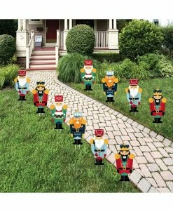 Big Dot Of Happiness Christmas Nutcracker - Lawn Decor - Outdoor Holiday Party Yard Decor - 10 Piece