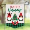 Big Dot Of Happiness Red And Green Holiday Gnomes Yard Home Décor Christmas Garden Flag 12 X 15.25