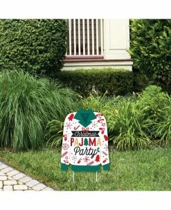 Big Dot Of Happiness Christmas Pajamas - Outdoor Lawn Sign - Holiday Party Yard Sign - 1 Piece