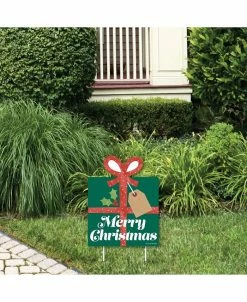 Big Dot Of Happiness Y Holiday Presents - Outdoor Lawn Sign - Christmas Party Yard Sign - 1 Pc
