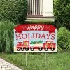 Big Dot Of Happiness Christmas Train - Holiday Party Yard Sign Lawn Decor - Party Yardy Sign