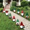 Big Dot Of Happiness Red And Green Holiday Gnomes Lawn Outdoor Christmas Party Yard Decorations 10 Pc