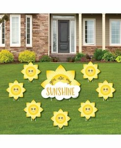 Big Dot Of Happiness You Are My Sunshine - Lawn Decor - Baby Shower Or Birthday Yard Signs - Set Of 8