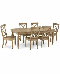 Furniture Sonora 7-pc. Dining Set (Table + 6 X-Back Side Chairs)
