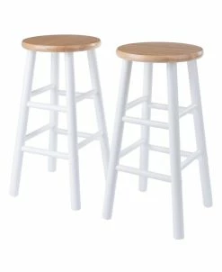 Winsome Huxton 2-Piece Wood Counter Stool Set