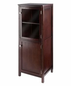 Winsome Brooke Jelly 47.44 Wood 2-Section Cupboard