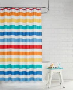 Charter Club Kids Rainbow Stripe 13-Pc. Shower Curtain Set, Created For Macy's