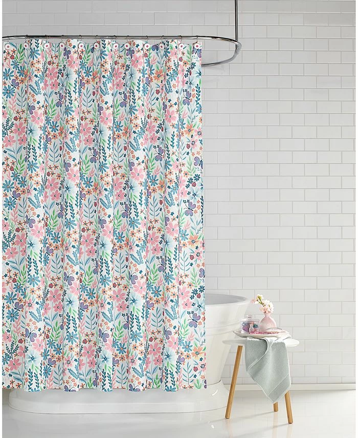 Charter Club Kids Butterfly Garden 13-Pc. Shower Curtain Set, Created For Macy's