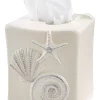 Avanti Bath, Sequin Shells Tissue Cover