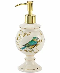 Avanti Bath Accessories, Gilded Birds Soap And Lotion Dispenser
