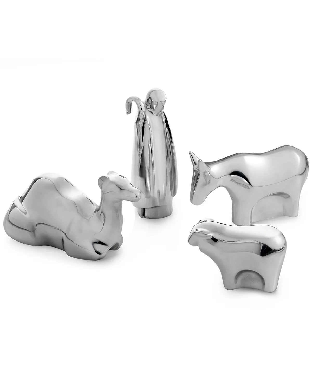 Nambé Ivity Shepherd & Animals Figurines, Set Of 4