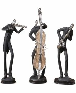 Uttermost Musicians Set Of 3 Decorative Figurines