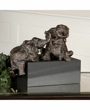 Uttermost 3-Pc. Playful Pachyderms Bronze Figurine - Image 2